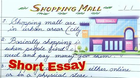 Shopping Mall Essay In English Lines On Shopping Mall Essay On