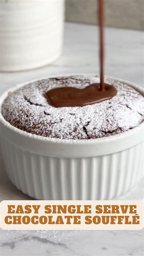 Easy Single Serve Chocolate Soufflé 9am Chef