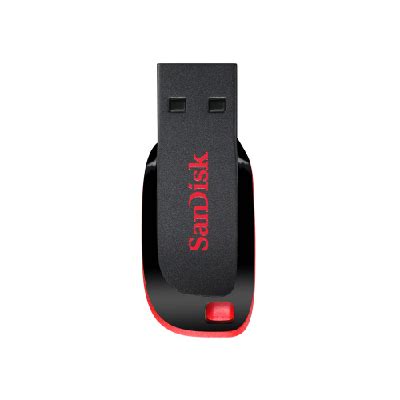 SanDisk Cruzer Blade Lecteur USB Flash 16 Go USB Type A 2 0 Noir Rouge