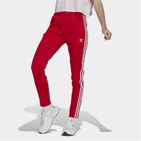 Women S Adicolor SST Track Pants Red Adidas CA