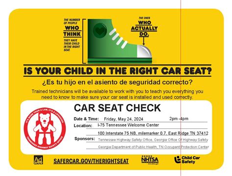 Seats Across The States Car Seat Check Event Tennessee Traffic Safety Resource Service