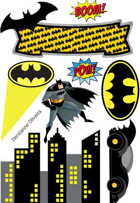 Arriba 94+ imagen topper batman para imprimir - Abzlocal.mx