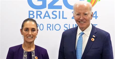 Sheinbaum se reúne con Biden y Justin Trudeau en Cumbre del G20