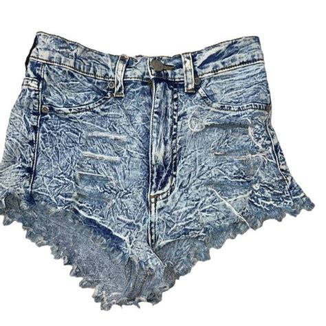 Judy Blue Shorts Judy Blue High Waisted Acid Wash Shorts Womens Sz