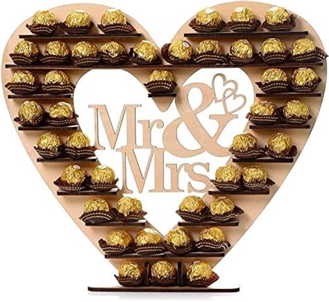 Asvp Shop ‘mr And Mrs Ferrero Rocher Heart Display Stand Centrepiece