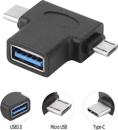 Powertech Usb A Female Usb C Micro Usb Male Cab U117 Skroutzgr