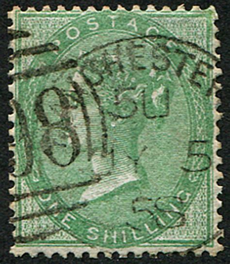 1 SG 71 DEEP GREEN VFU PERFECTLY CENTRED Upr Embassy Philatelists