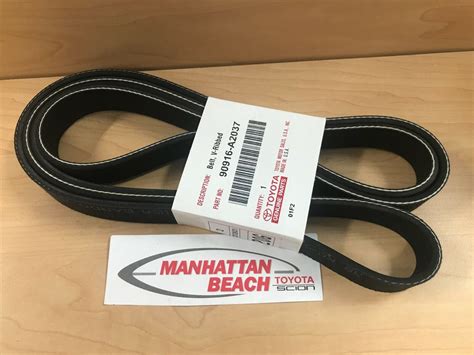 Toyota Oem Serpentine Belt 90916 A2037 16 23 Tacoma 35l V6 Oem Factory