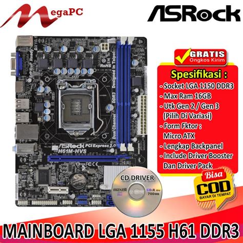 Jual Mobo Mainboard Motherboard Soket Lga H Ddr Asrock Shopee