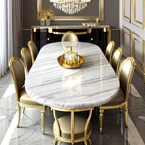 20 Italian Marble Dining Table Designs For 6 And 8 People With Prices