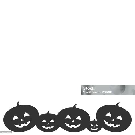 Halloween Poster Template With Copy Space Jack Olantern Pumpkin ...