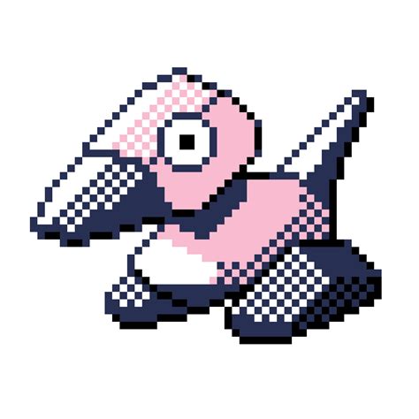 Pixilart - Porygon (Pokemon Red/Green Sprite) by VessReal