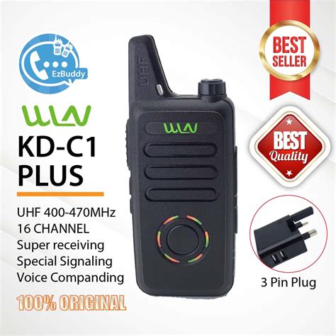 Wln Original Kd C Plus Mini Walkie Talkie Uhf Mhz With