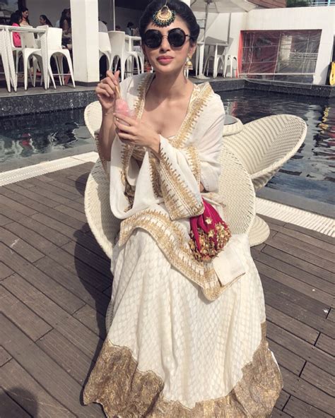 Mouni Roy Looks Classy In White Saree