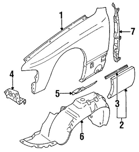 Mazda Fender Driver S Side Lh Hg D