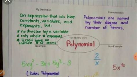 Polynomials Concept Map