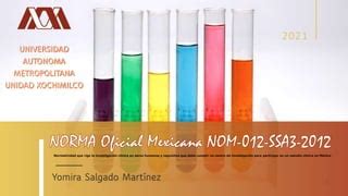 Norma Oficial Mexicana Nom 012 Ssa3 2012 PPT