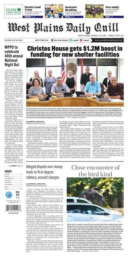 Tuesday July 25 2023 West Plains Daily Quill