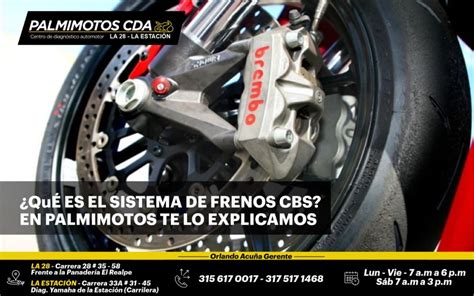 SABES QUE ES EL SISTEMA DE FRENOS CBS EN PALMIMOTOS TE LO EXPLICAMOS