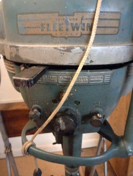 1950 S Evinrude Fleetwin 7 5hp Boat Motor Lil Dusty Online Auctions All Estate Services Llc