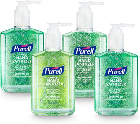 Purell Advanced Hand Sanitizer Refreshing Gel 2 Oz Pack Of 6 Health And Household