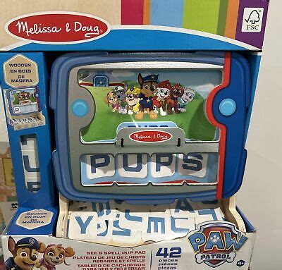 Melissa And Doug Paw Patrol See And Spell Pup Pad Piece Brand New Ebay