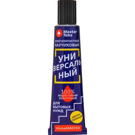 Контактный клей MASTERTEKS homemaster каучуковый, универсальный, 40 г ...