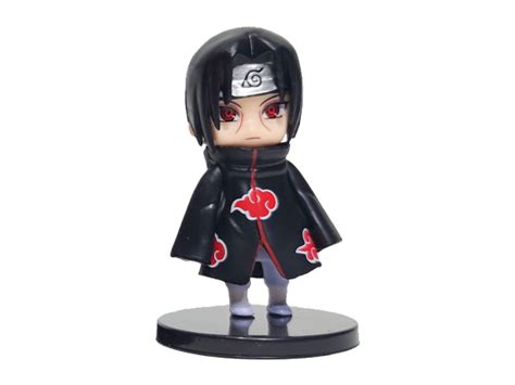 Boneco Colecionável Naruto Miniatura 7Cm em PVC Itachi