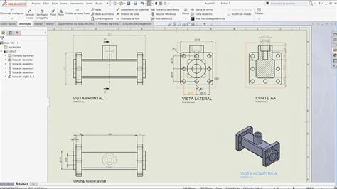 Aula 198 Desenho Na Folha Solidworks Marcelo Pereira YouTube