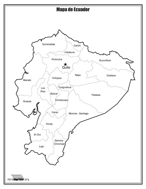 Mapa Del Ecuador Para Colorear Por Regiones Imagui