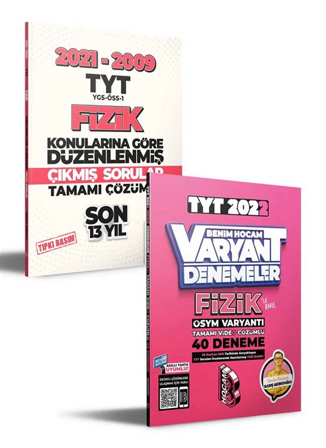 2022 TYT Fizik Çıkmış Sorular ve Deneme Seti Benim Hocam Yayınları