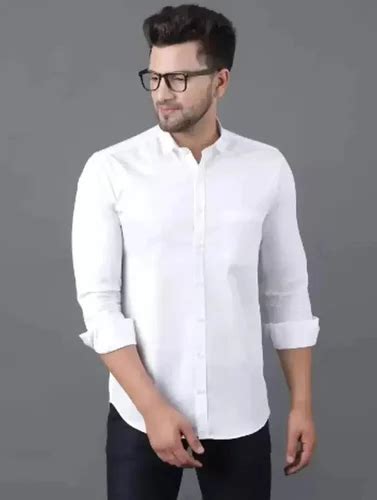 Classic Cotton Blend Solid Formal Shirts For Men At Rs 585 Button