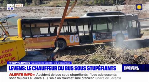 Bus tombé sur des rails à Levens le chauffeur positif aux stupéfiants