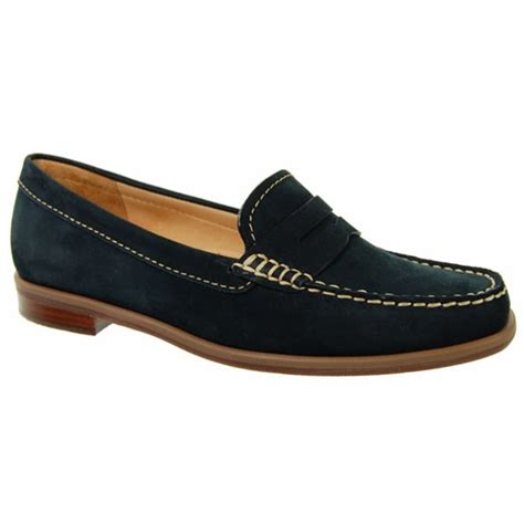 Capollini Womens Bexley Navy Suede Loafers V524