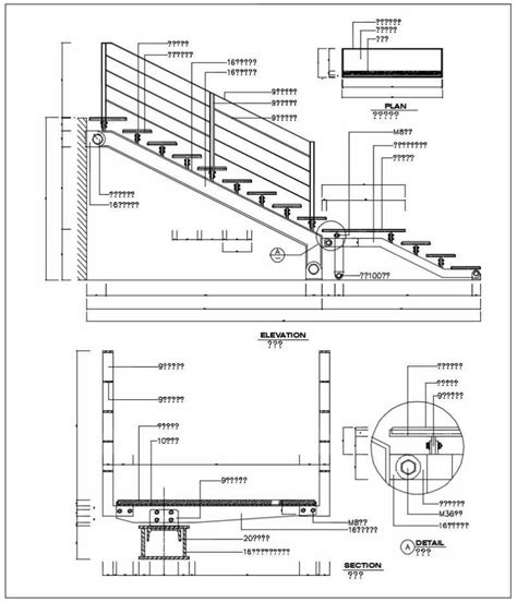 【over 500 Stair Details Cad Drawings】 High Quality Dwg Files Library For Stair Design