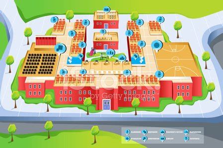 Map Of School Stock Vector | Royalty-Free | FreeImages