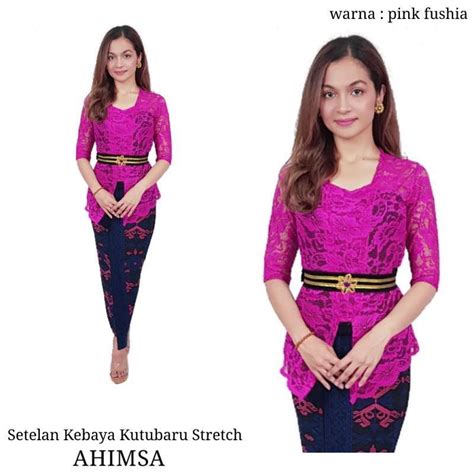 Jual Setelan Kebaya Brokat Kebaya Bali Kutubaru Strait Ahimsa Dan Rok