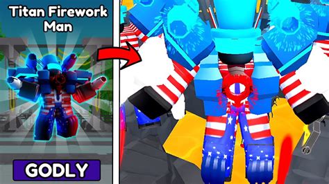 New Godly Titan Firework Man Vs Endless Mode Toilet Tower Defense Youtube