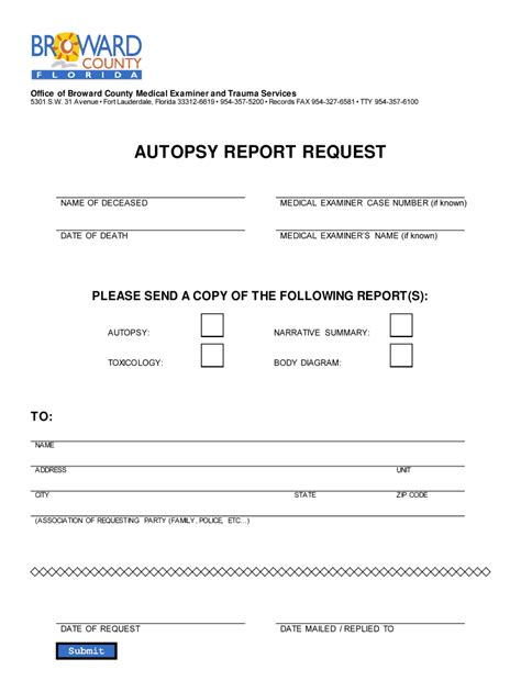 Autopsy Report Broward Fill Online Printable Fillable Blank