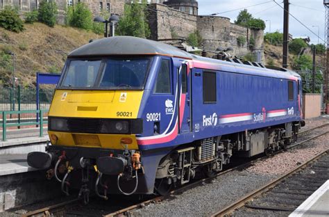 First Scotrail Liveried Class 90 At Edinburgh Waverley Station Great Western Railway Steam