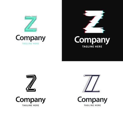 Marcas Com A Letra Z - Letra z big logo pack design criativo design moderno de logotipos para ...