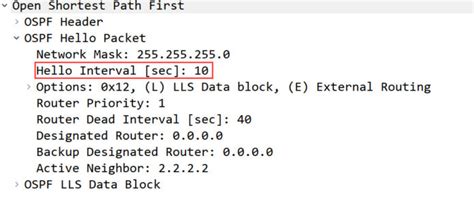 Ospf Hello And Dead Interval Operation And Configuration