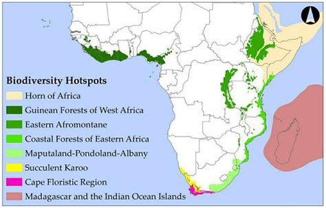 Biodiversity hotspots of Africa : r/MapPorn