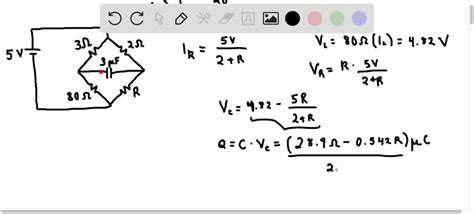 A Determine The Equilibrium Charge On The Capacitor In The Circuit Of Figure P 28 50 As A