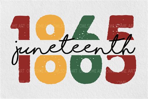 Juneteenth 1865 Png Graphic by Owlsome.art · Creative Fabrica