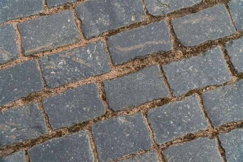 Imagen De Fondo De La Textura De Una Calle Peatonal Pavimentada Con