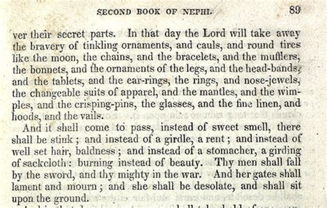 2 Nephi 13 Commentary Book Of Mormon Heartland