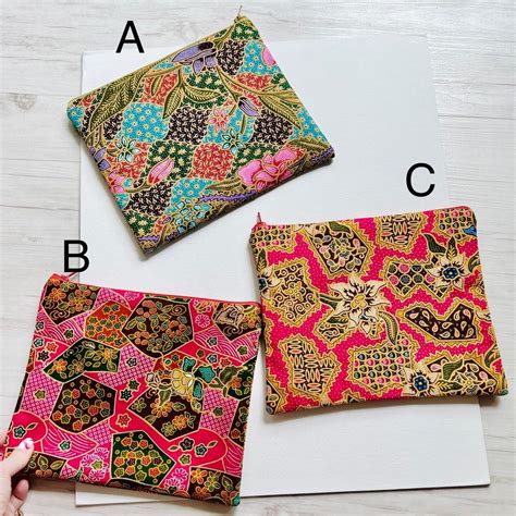 The Must Have Batik Pouch Handmade In Singapore Womens Fashion Bags