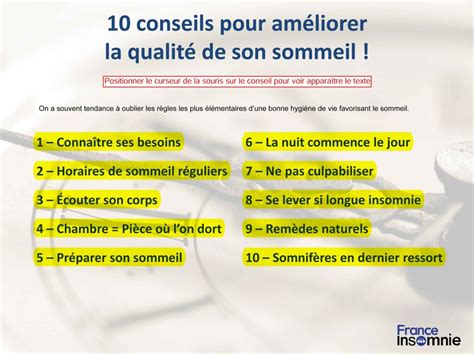 Conseils Pour Am Liorer La Qualit De Son Sommeil France Insomnie