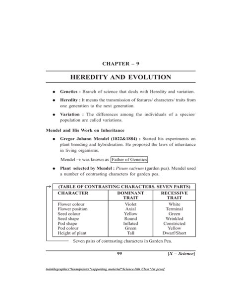 heredity and evolution